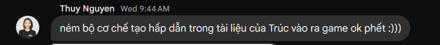 Phản hồi khen ngợi 1